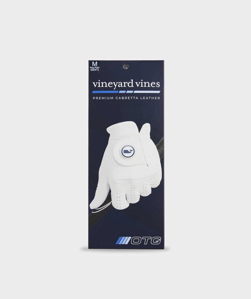 Leather Whale Dot Golf Glove Right Hand