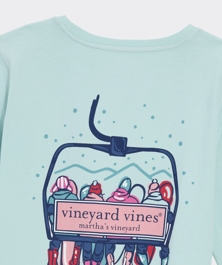 Ski Lift Logo Box Long-Sleeve Tee