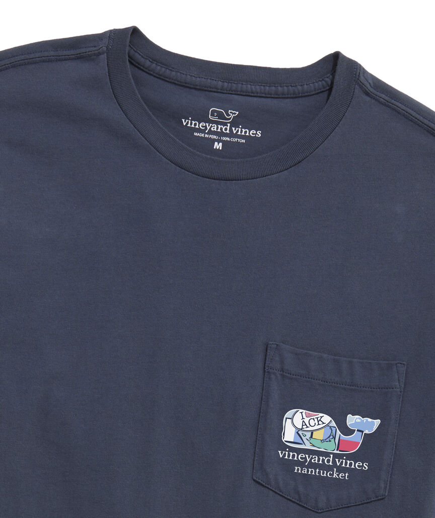 OUTLET Nantucket Sticker Whale Short-Sleeve Pocket Tee