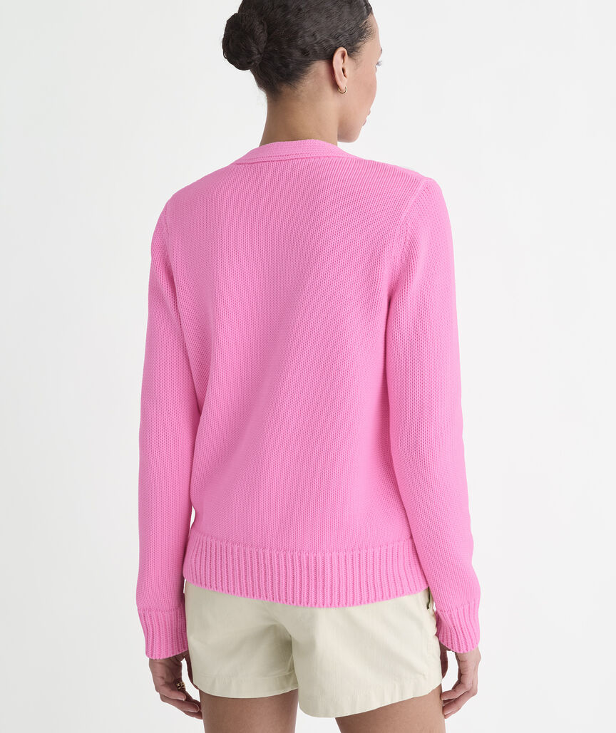 Katie Cotton Garment-Dyed Cardigan