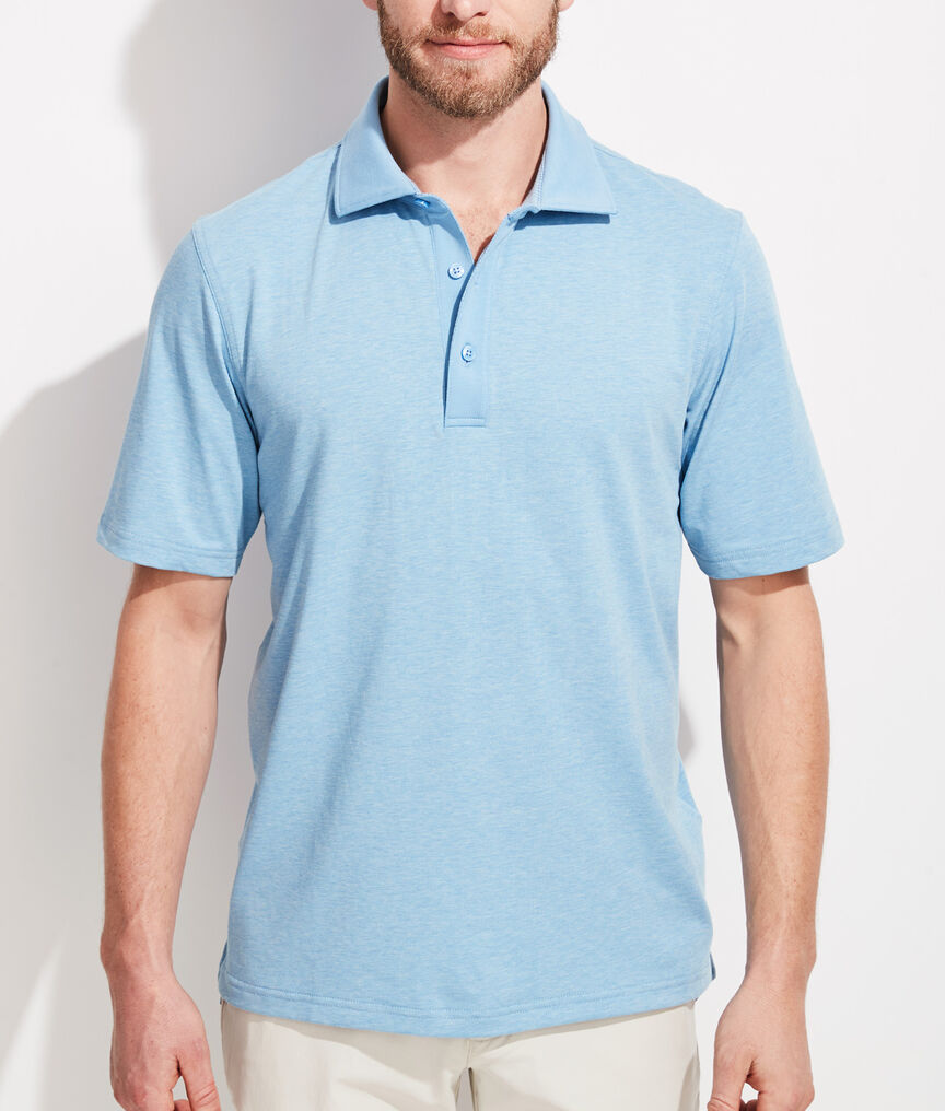 Heathered Solid Polo