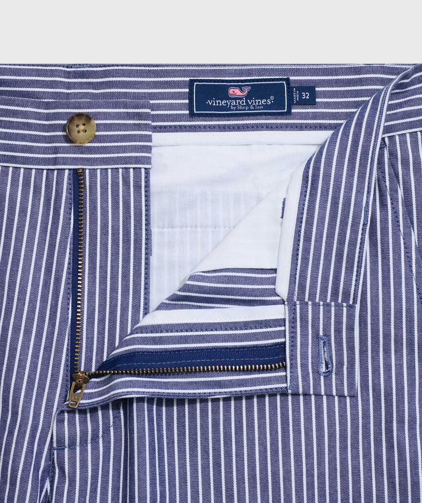 OUTLET 7 Inch Striped Stretch Breaker Shorts