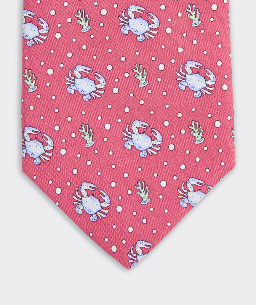 Crab Silk Tie