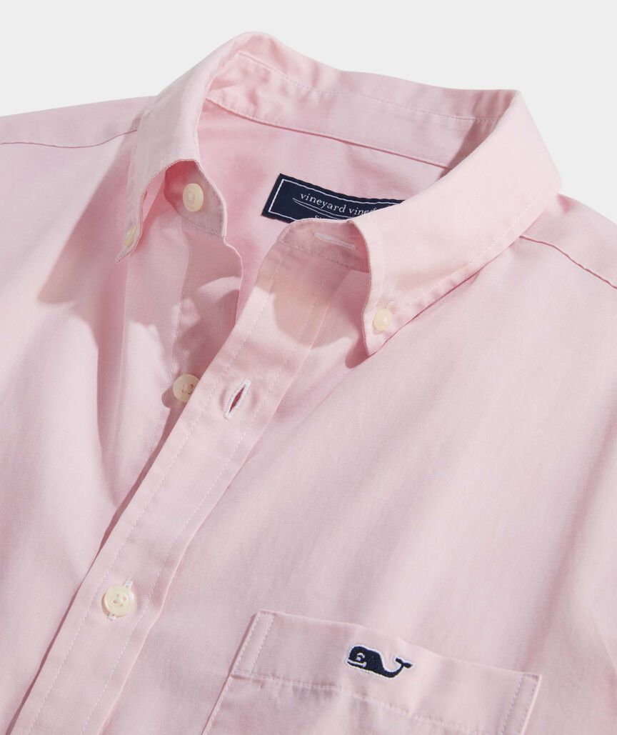 Shoreline Solid Perfect Wash Poplin Shirt