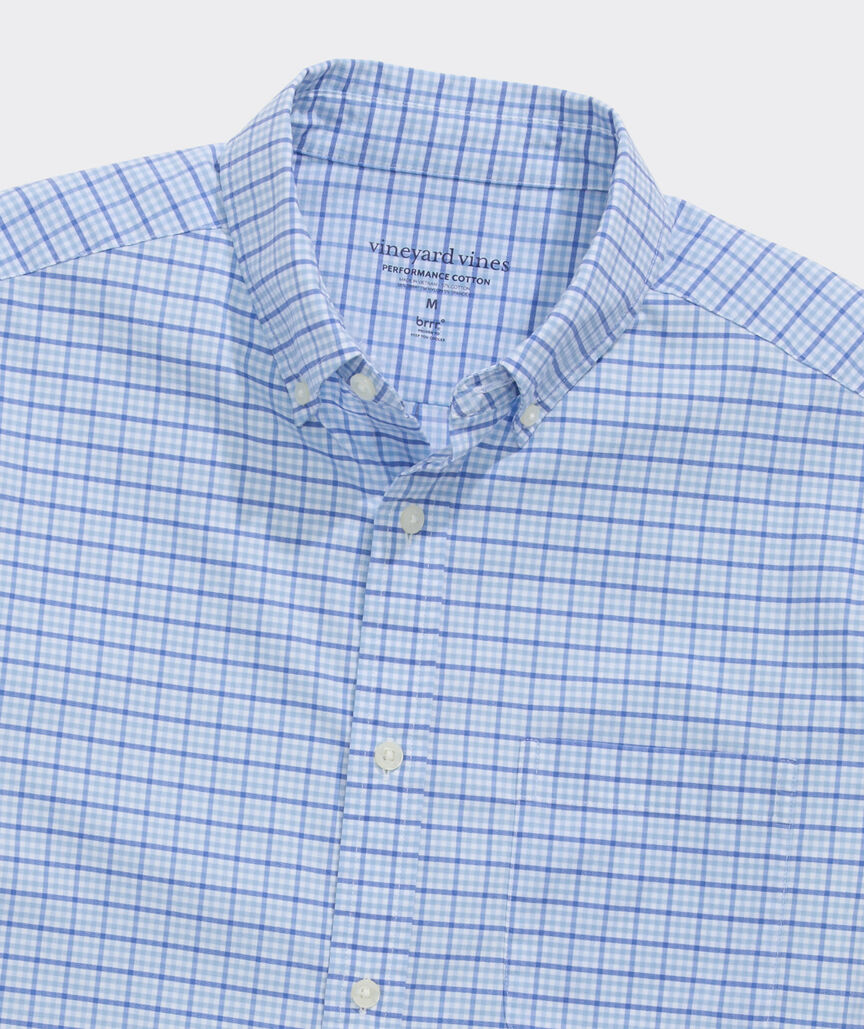 Performance Cotton Catamaran Check Shirt