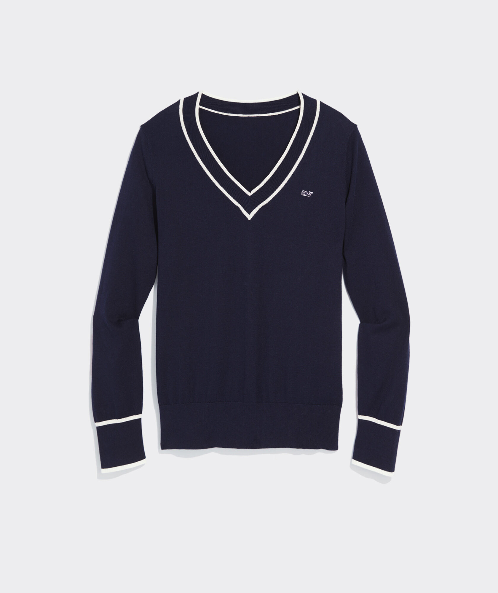 Cotton Cashmere Heritage V-Neck Sweater