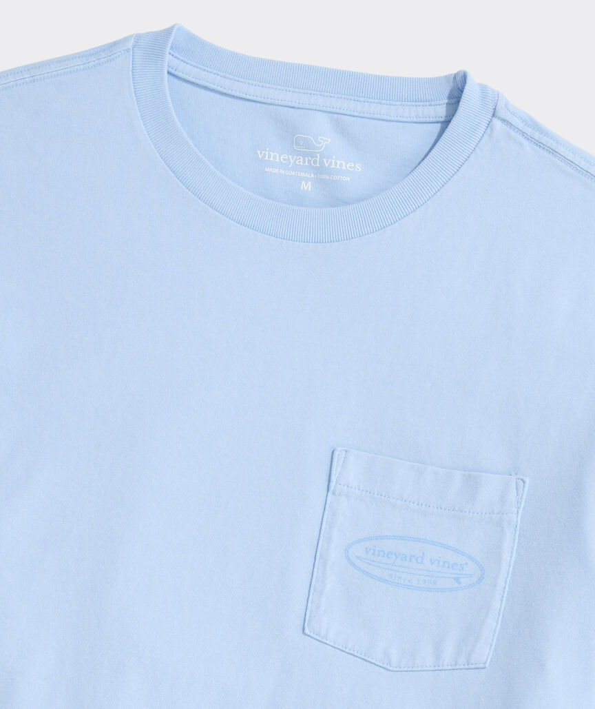 Drift Dye Outlined Surf Logo Short-Sleeve Pocket Tee