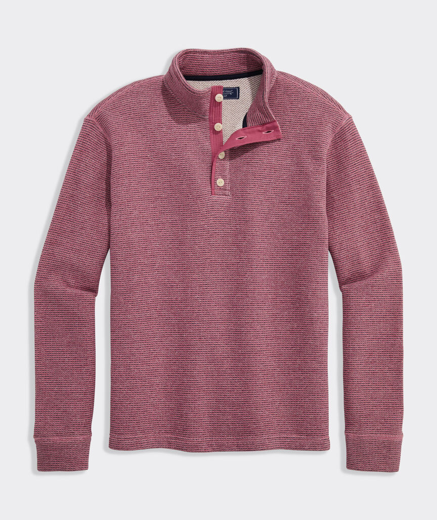 Tidal Terry Button Mockneck