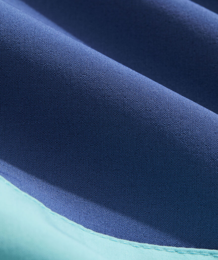 7 Inch Lined Colorblock Chappy Swim Trunks