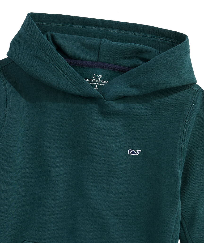 OUTLET Kids' Whale Embroidered Brushed Terry Hoodie