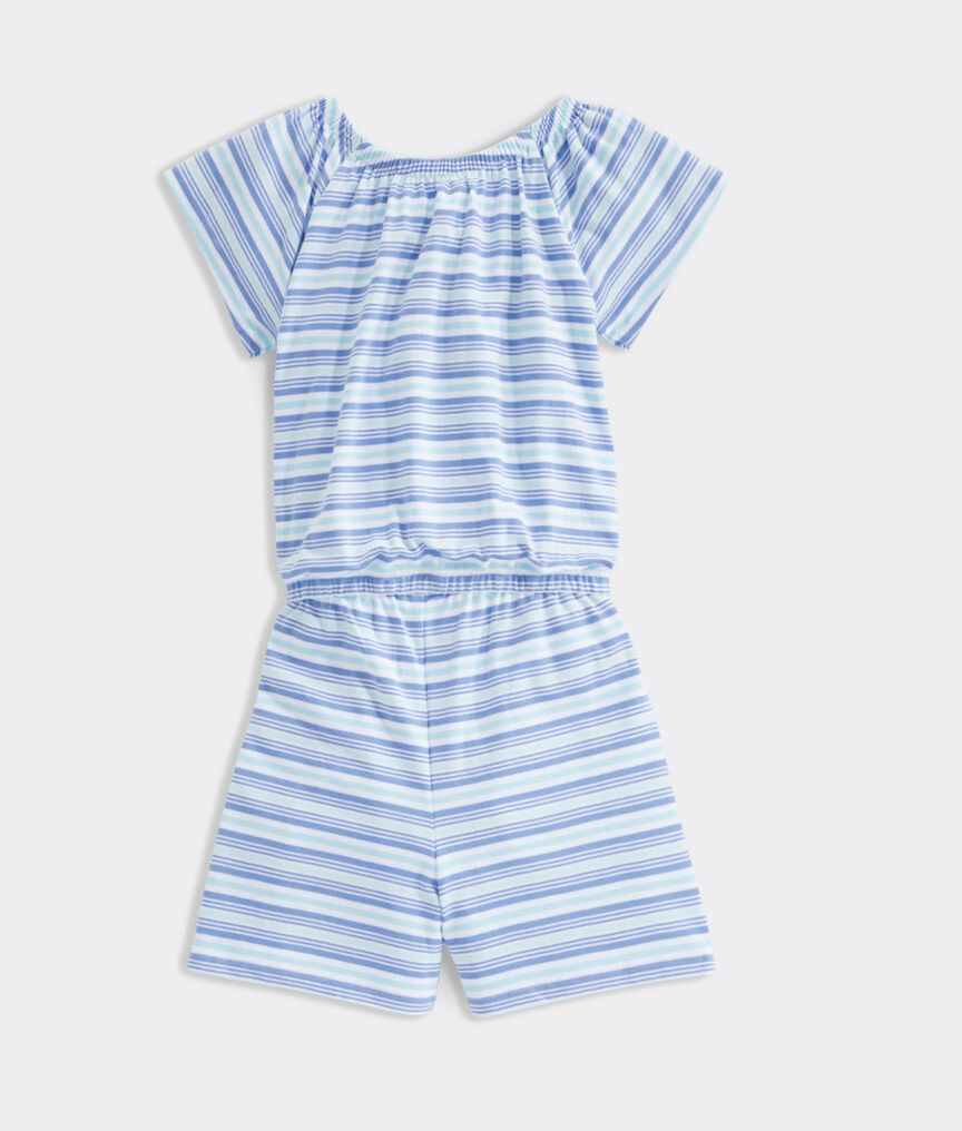 Girls' Multi Stripe Romper