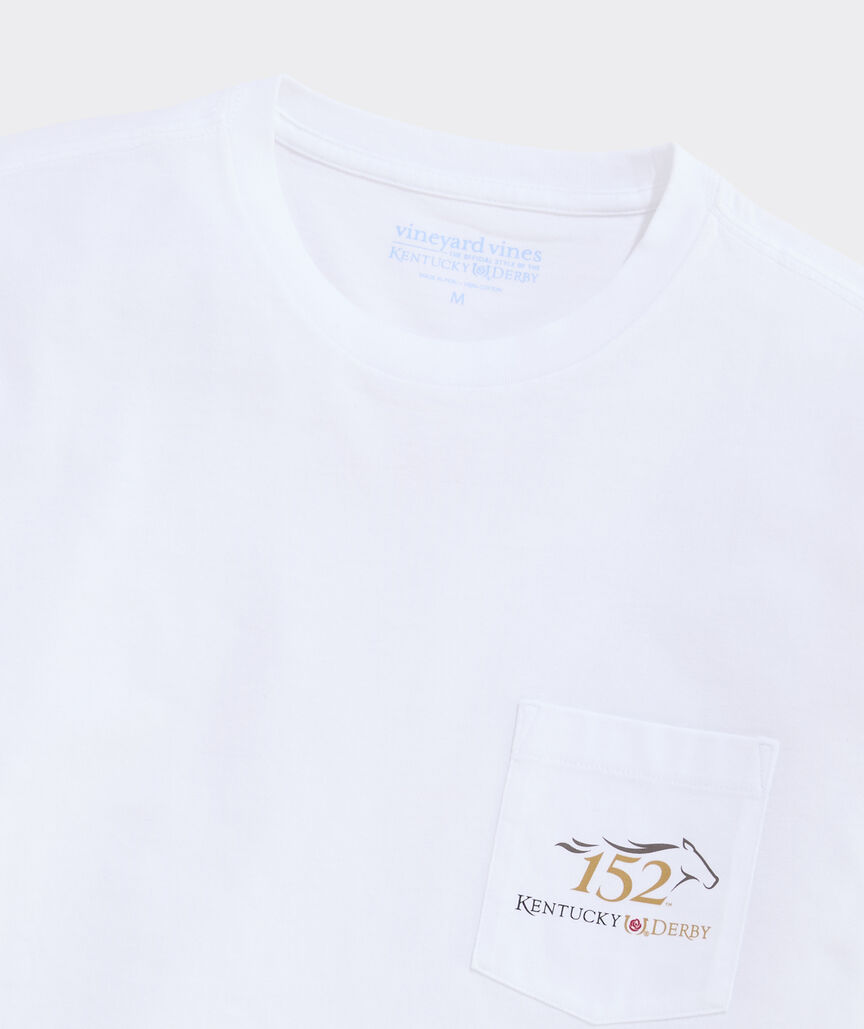 Kentucky Derby Run For The Roses Long-Sleeve Pocket Tee