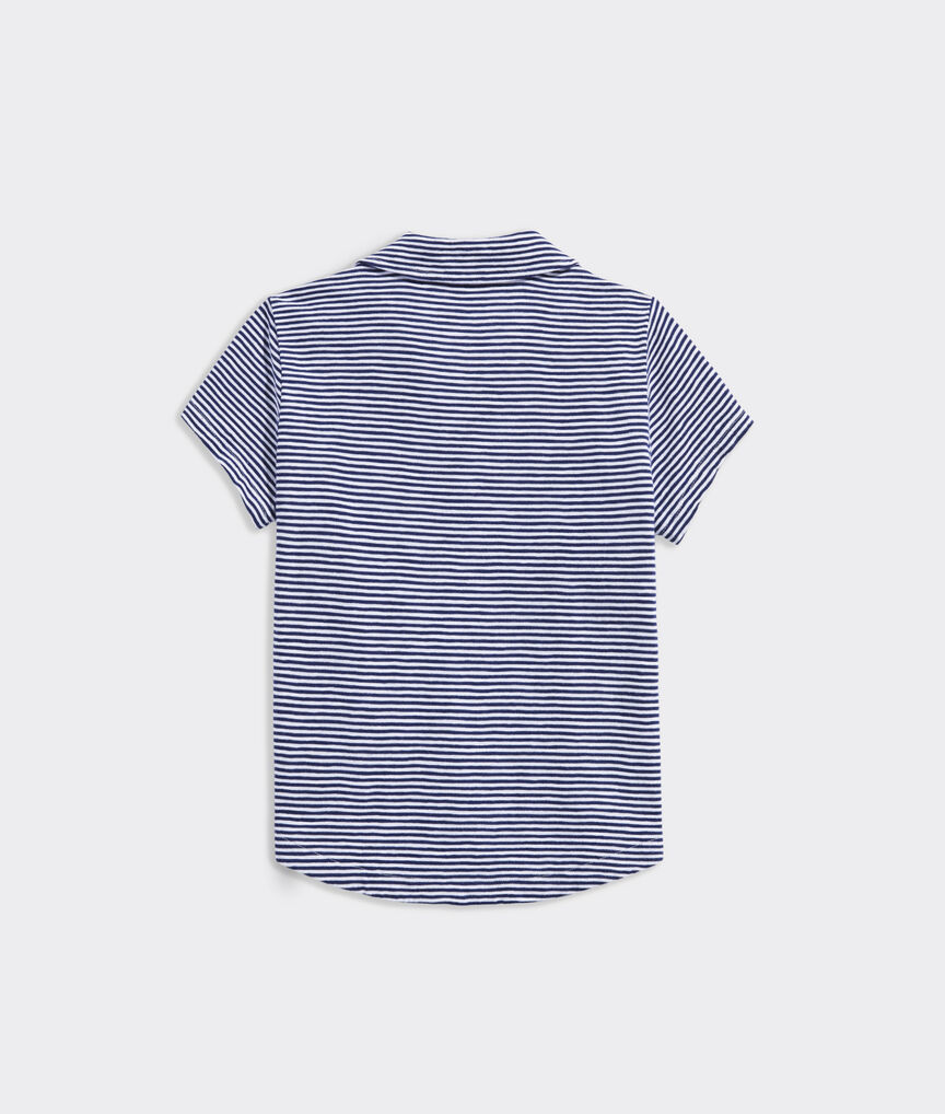 Petite Smooth Sailing Striped Polo Shirt