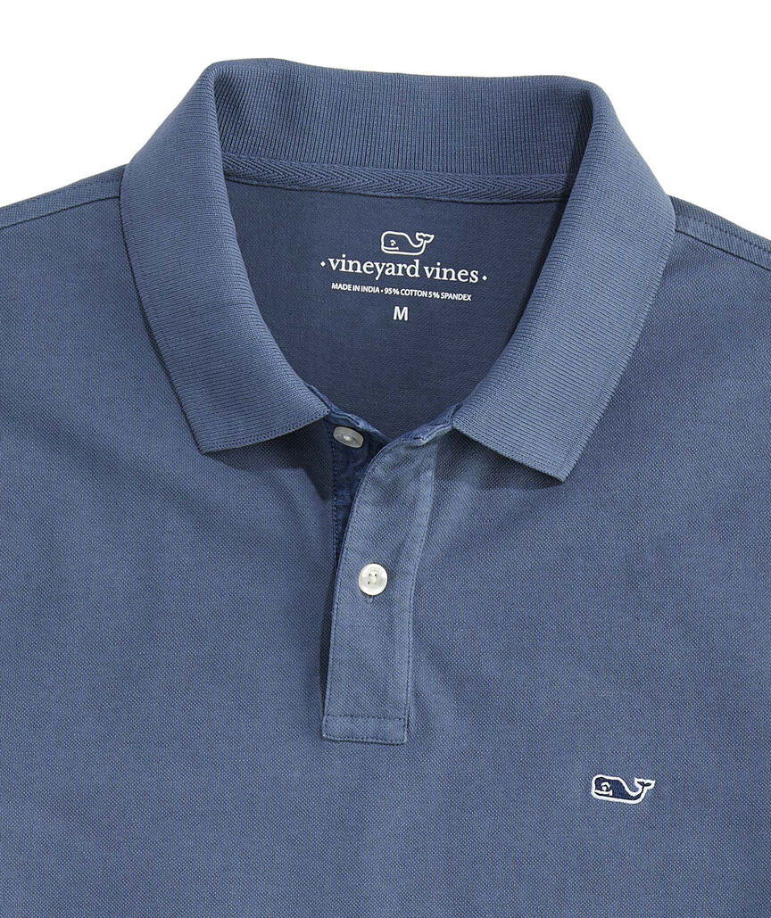 OUTLET Garment-Dyed Stretch Pique Polo