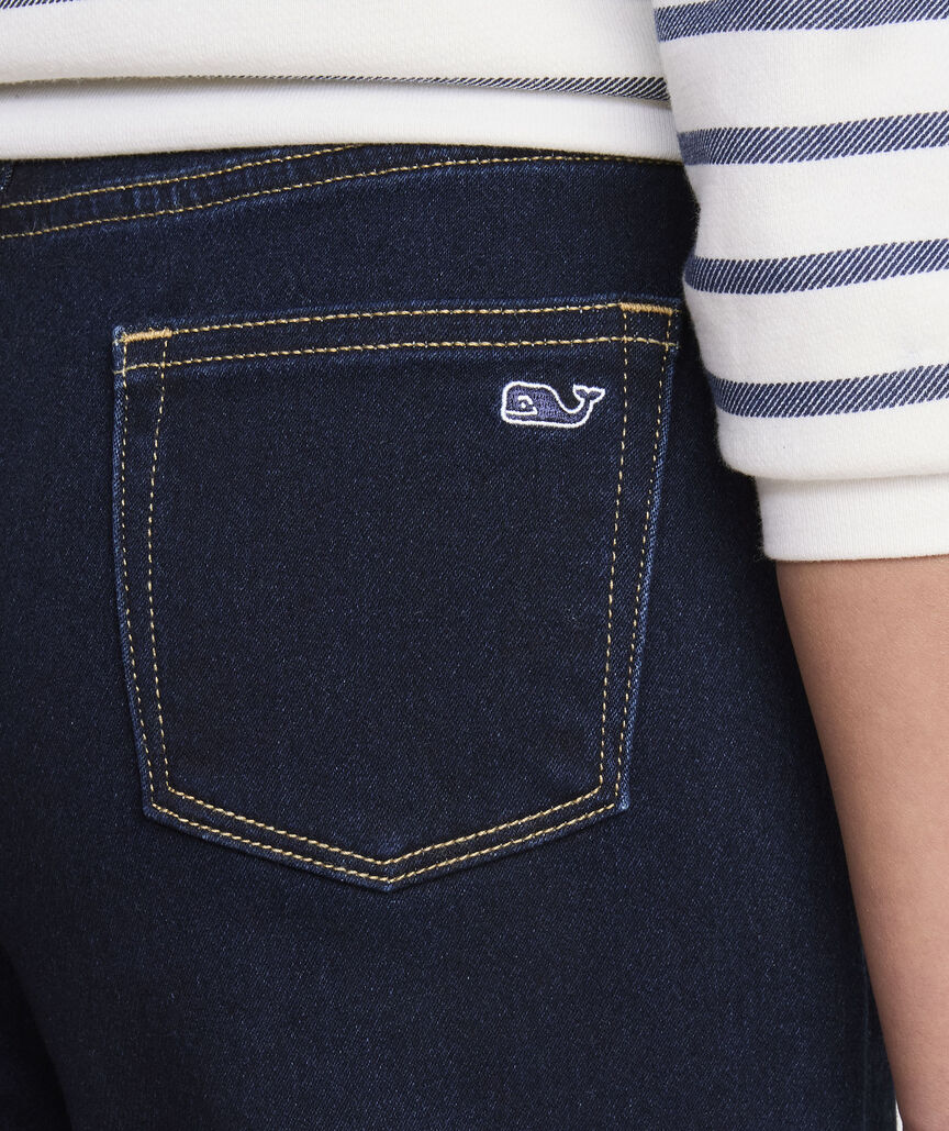 Girls' Wide-Leg Stretch Jeans