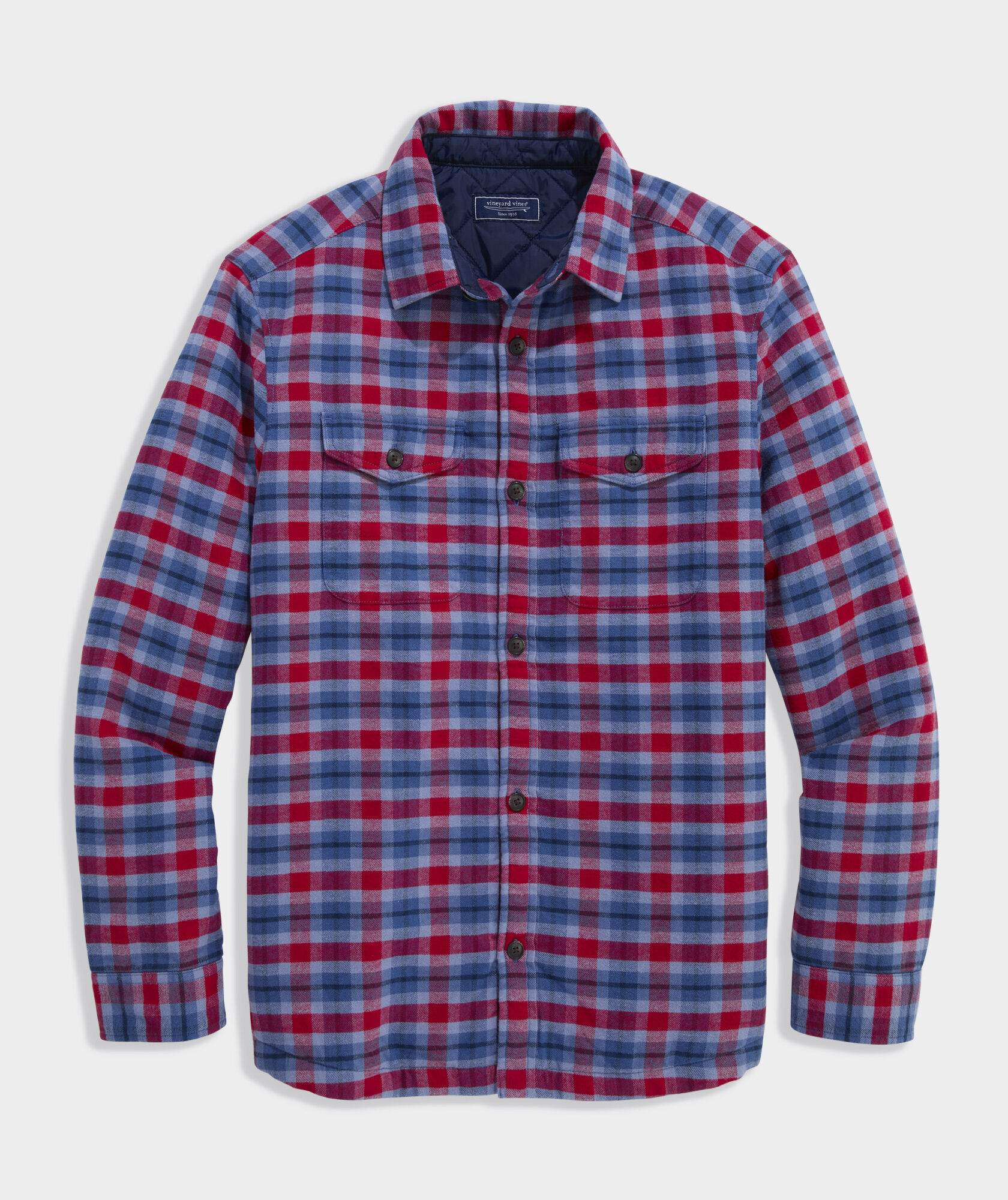 Snowy Pines Flannel Shirt Jacket