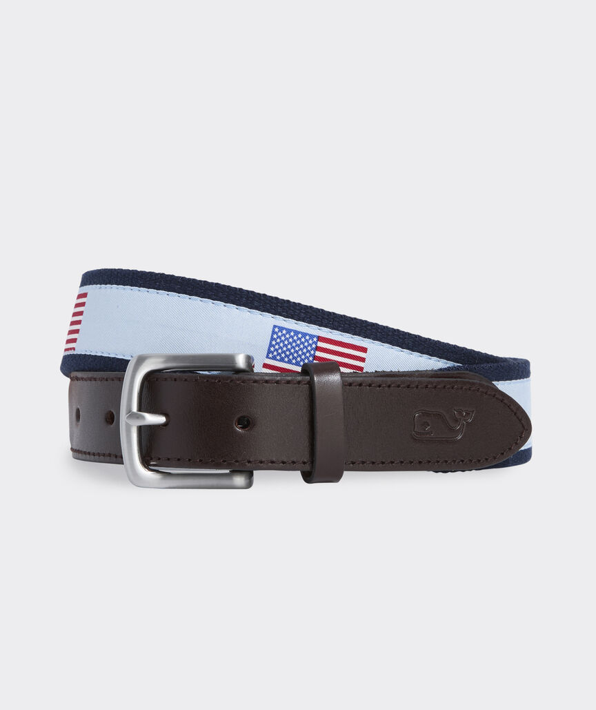 American Flags Canvas Club Belt