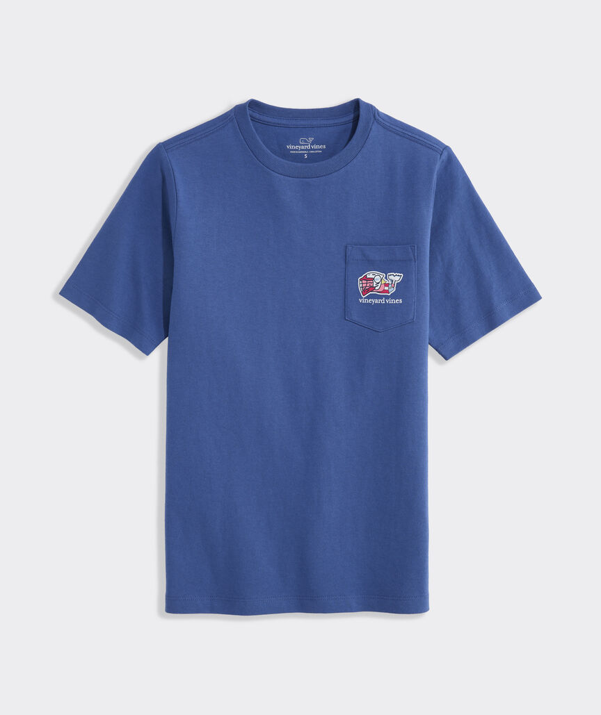 Boys' Field Lacrosse Whale Short-Sleeve Pocket Tee