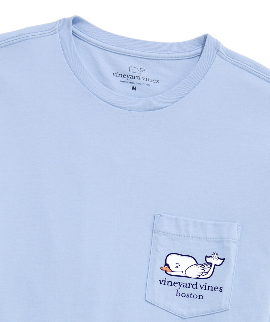 OUTLET Boston Swan Boat Short-Sleeve Pocket Tee