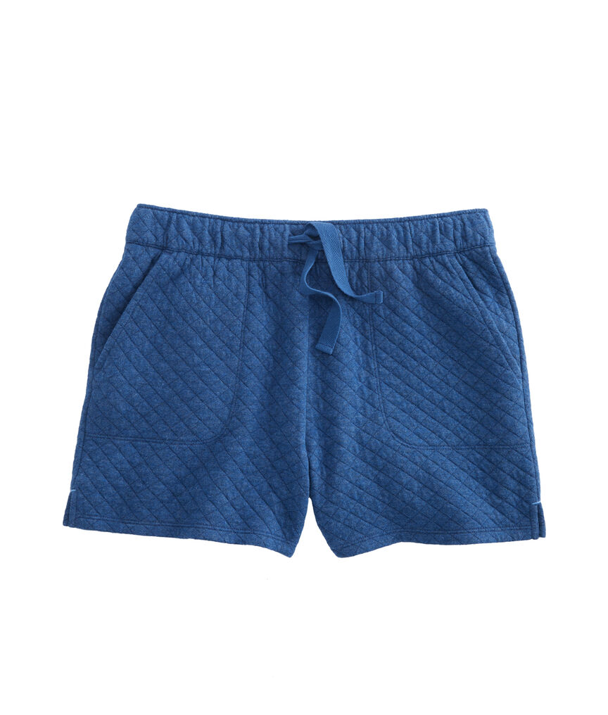 Girls Diamond Quilted Utility Pull-On Shorts