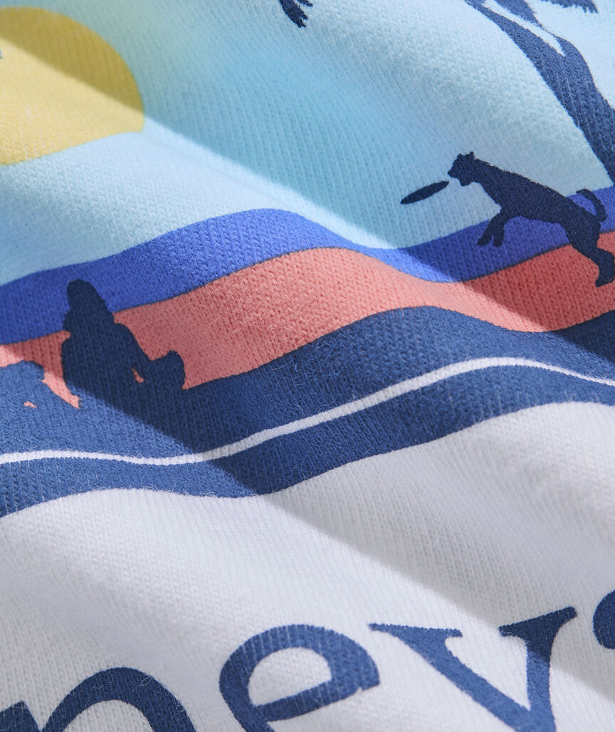 Boys' Dog Frisbee Whale Short-Sleeve Pocket Tee