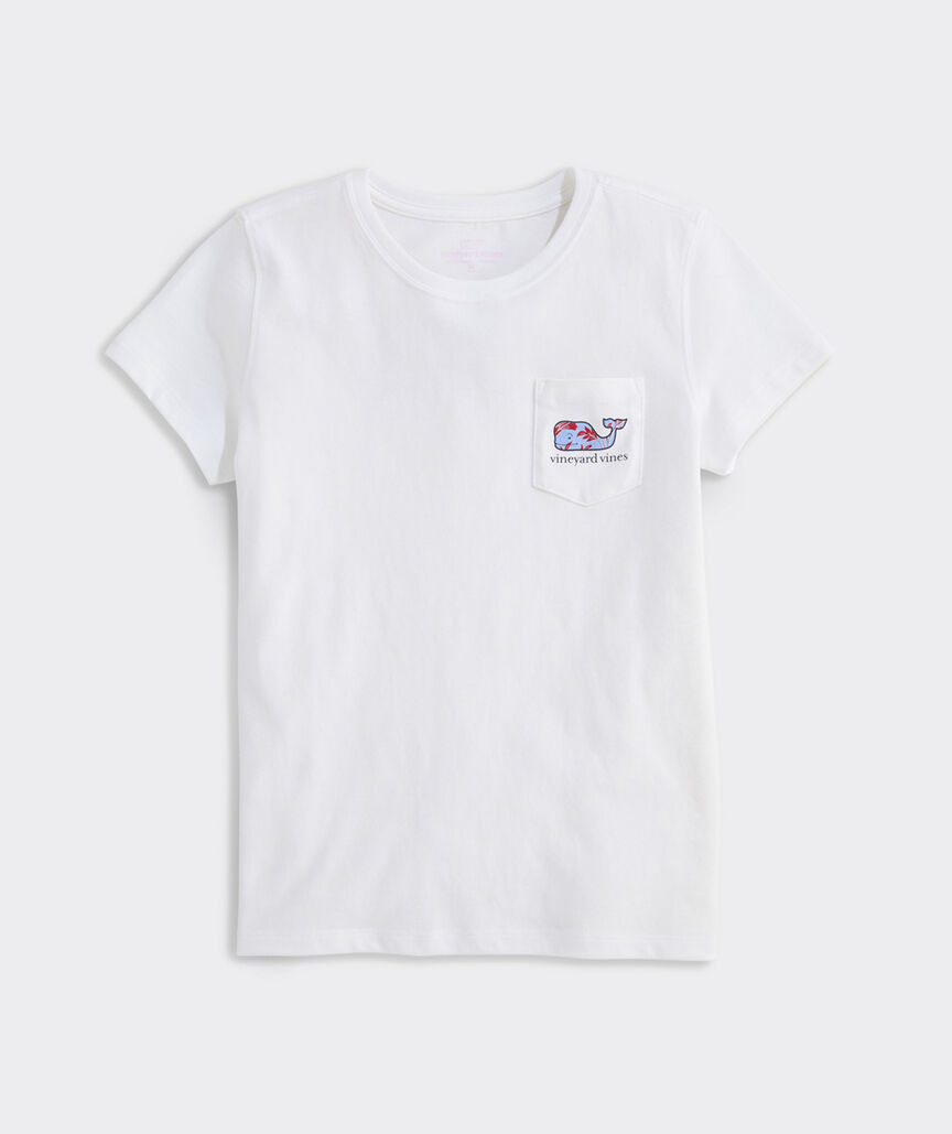 Girls' Harper Floral Whale Fill Short-Sleeve Pocket Tee