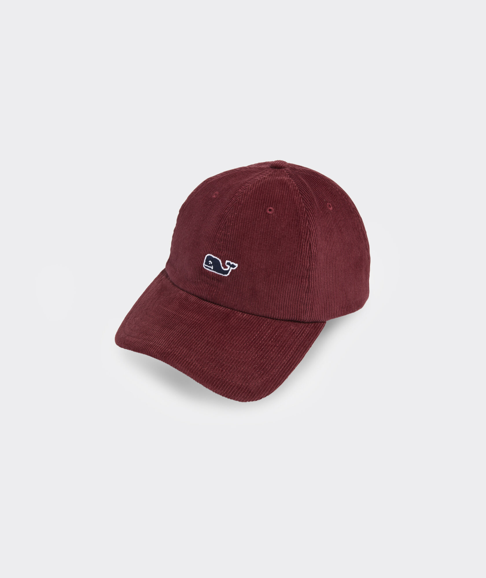 Corduroy Whale Logo Baseball Hat