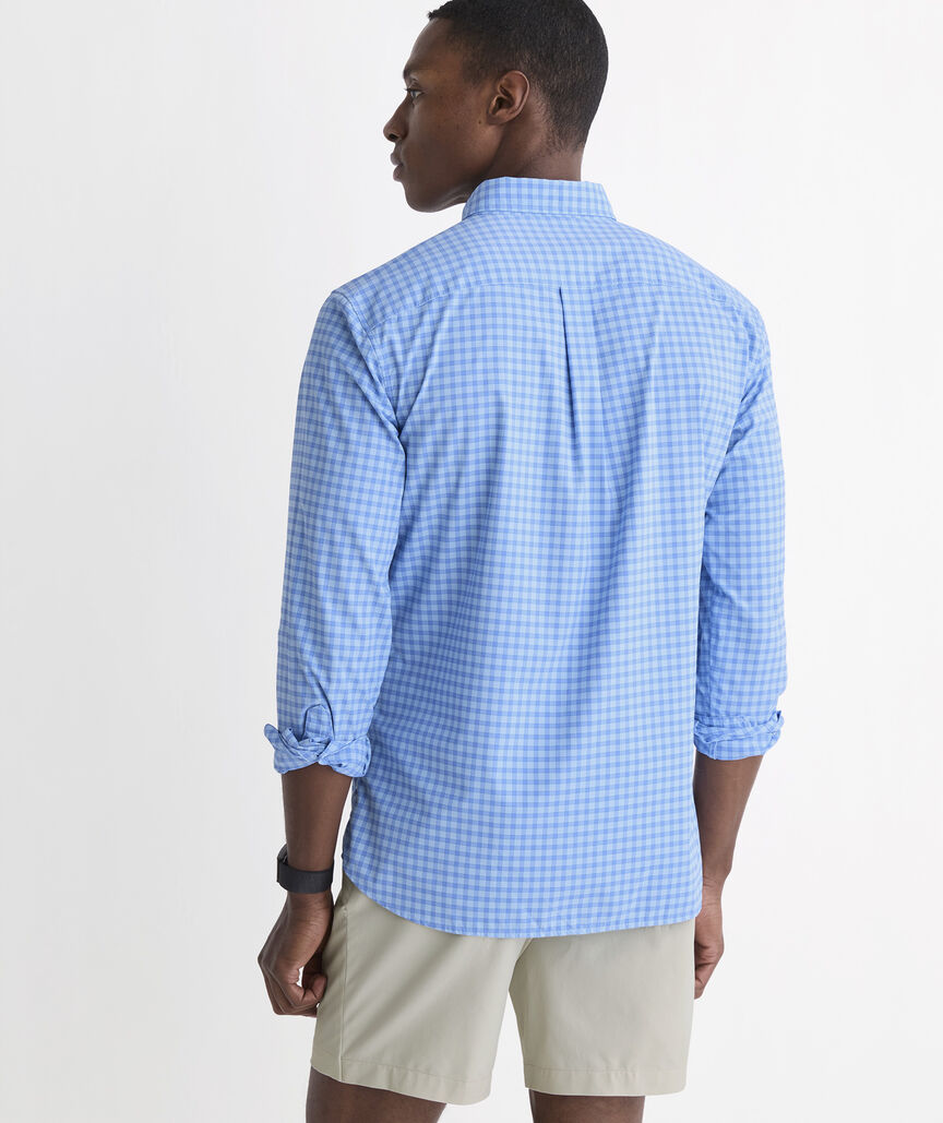 Performance Lemon Shark Gingham Featherweight Shirt