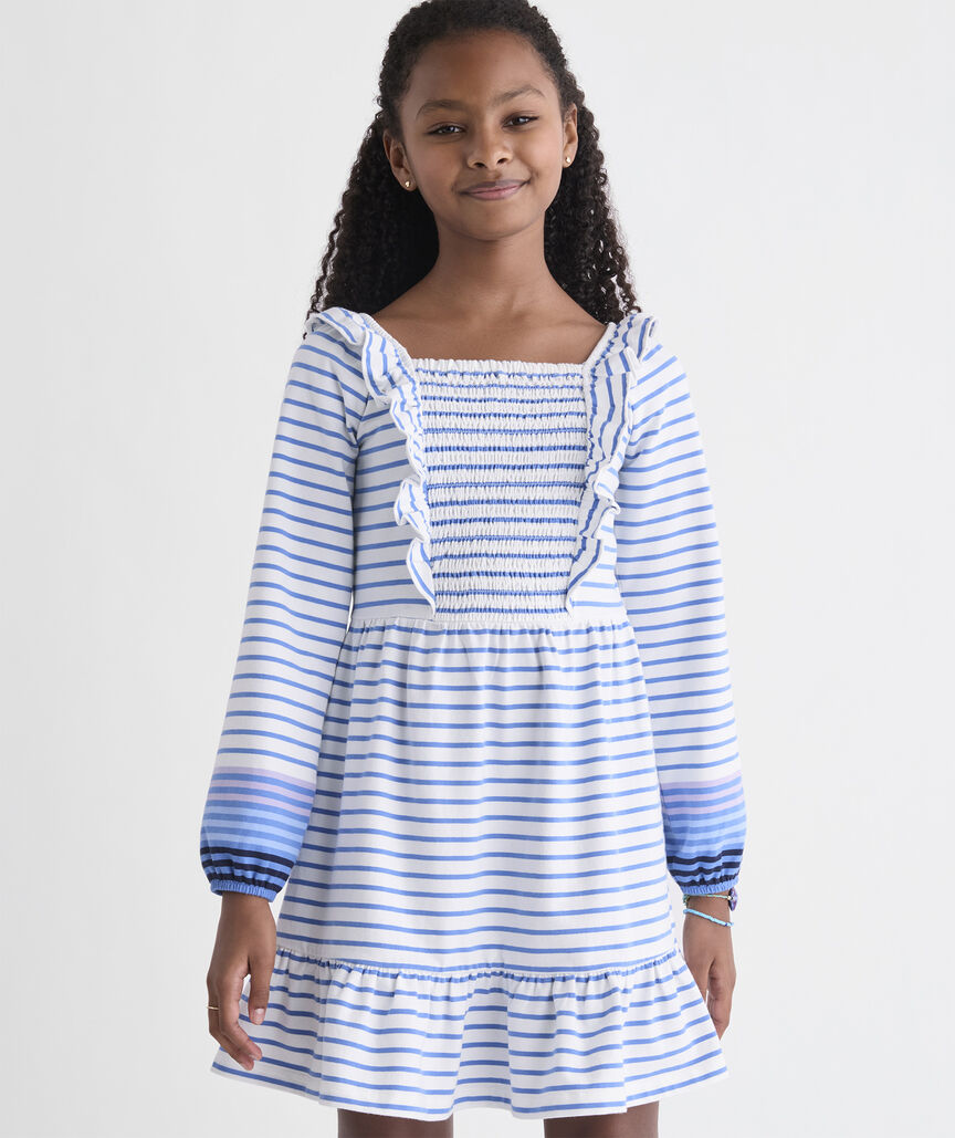 Girls' Long Sleeve Jersey Dress