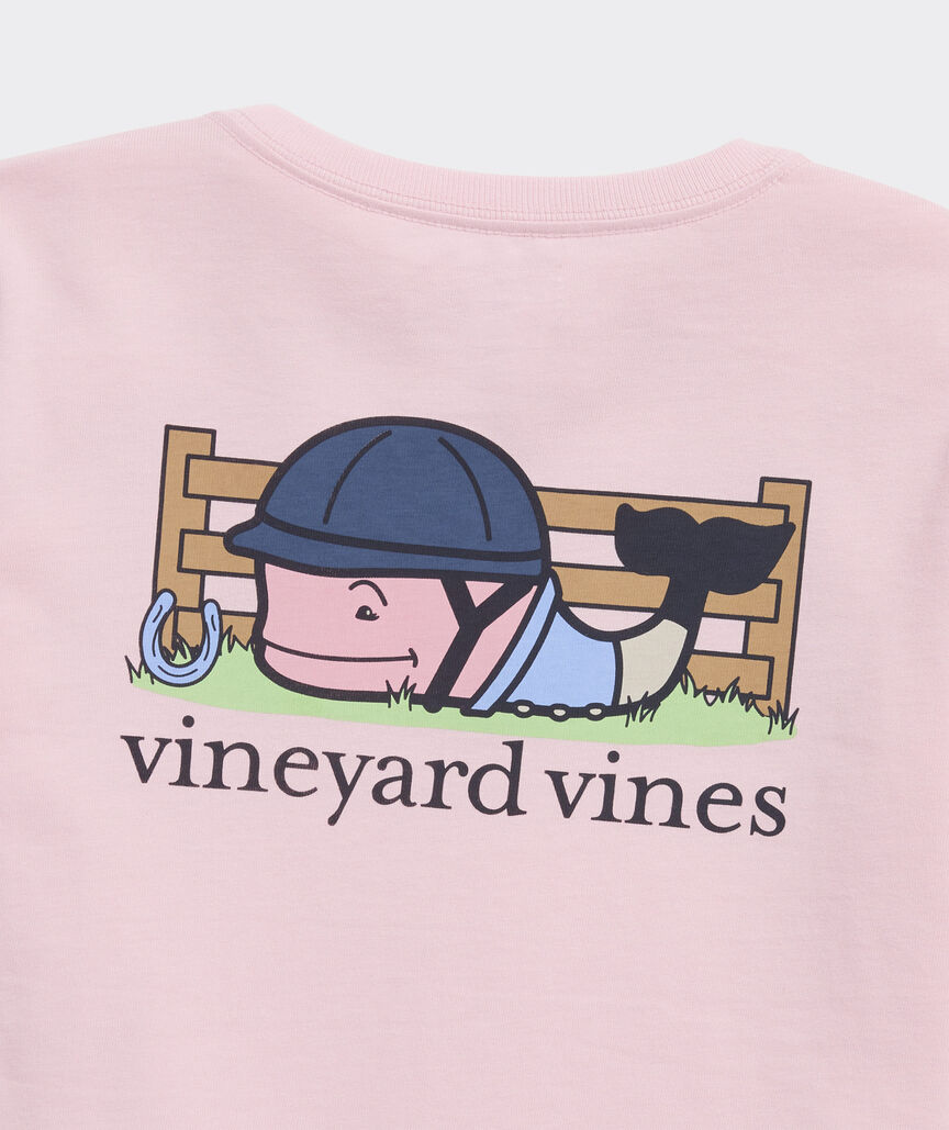 Girls' Horseback Rider Whale Long-Sleeve Pocket Tee