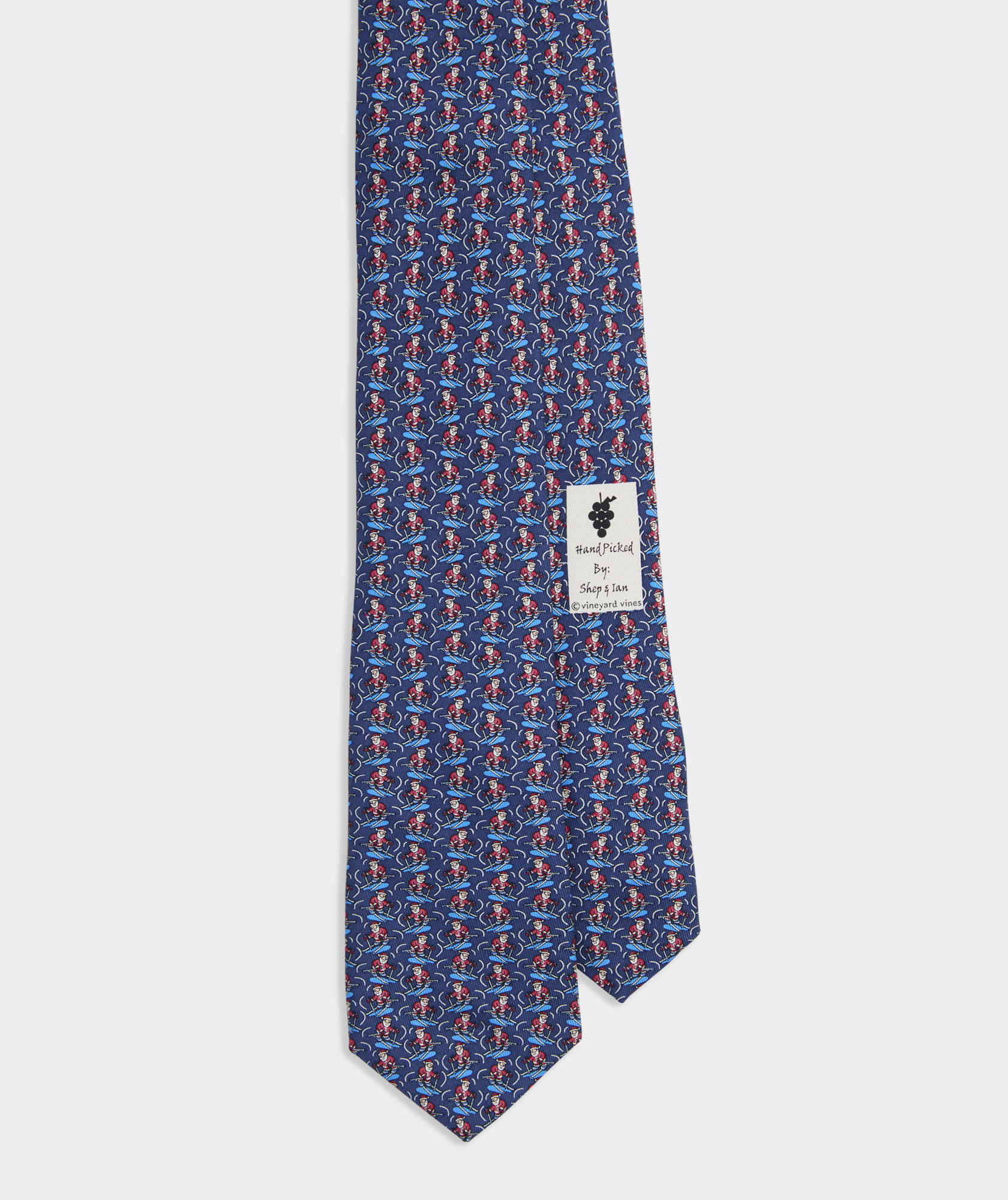 Boys' Skiing Santa Silk Tie