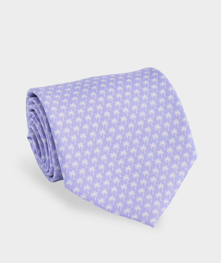 Micro Palm Trees Printed Tie