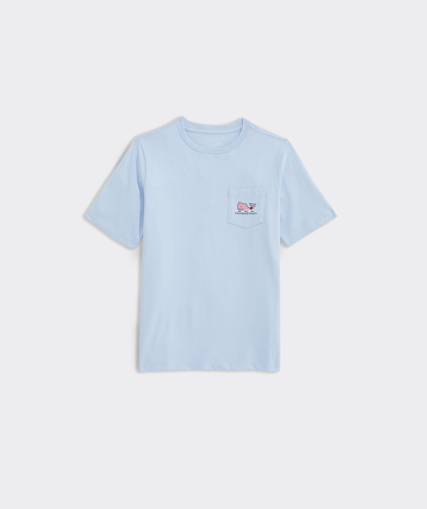 Boys' Swimming Whales Short-Sleeve Pocket Tee