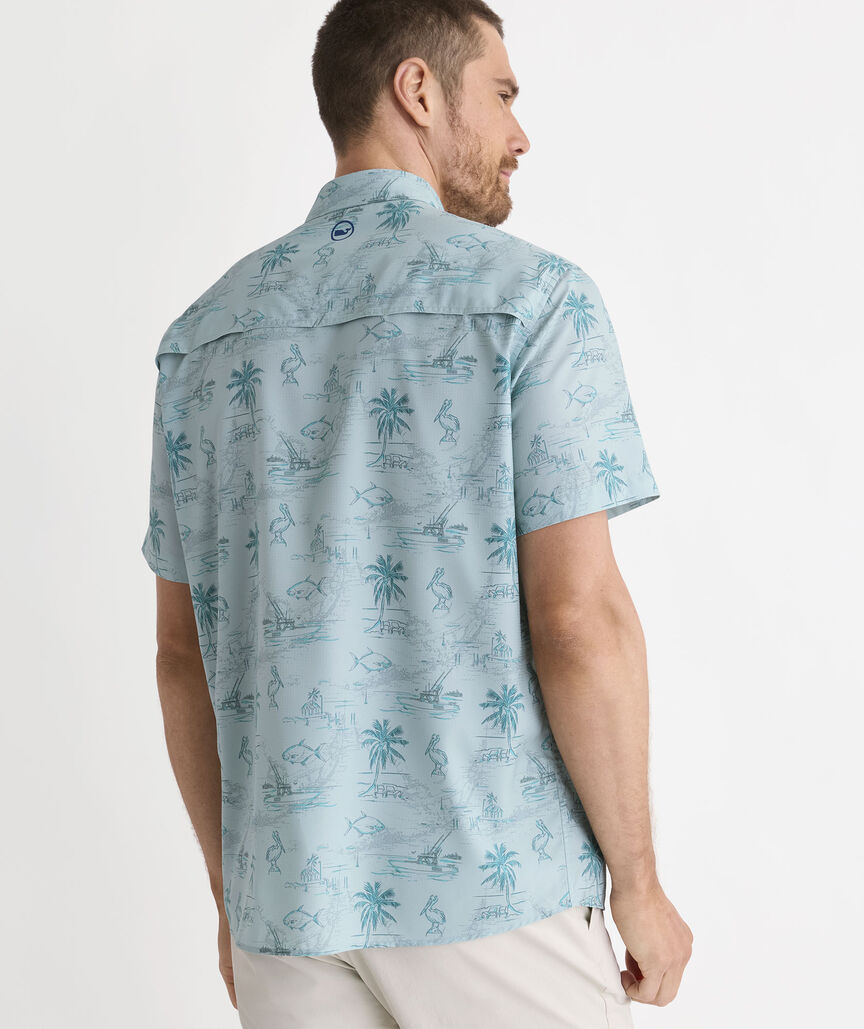 Performance Permit To Fish Short-Sleeve Harbor Shirt