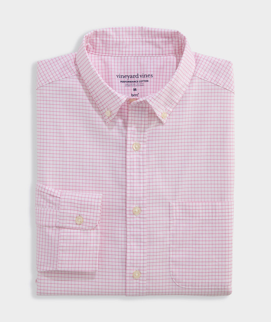Performance Cotton Calabash Check Shirt