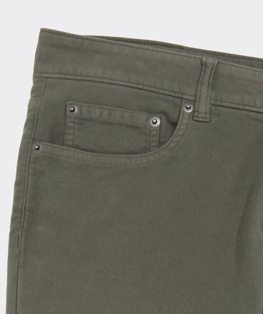 Brushed Cotton 5-Pocket Pants