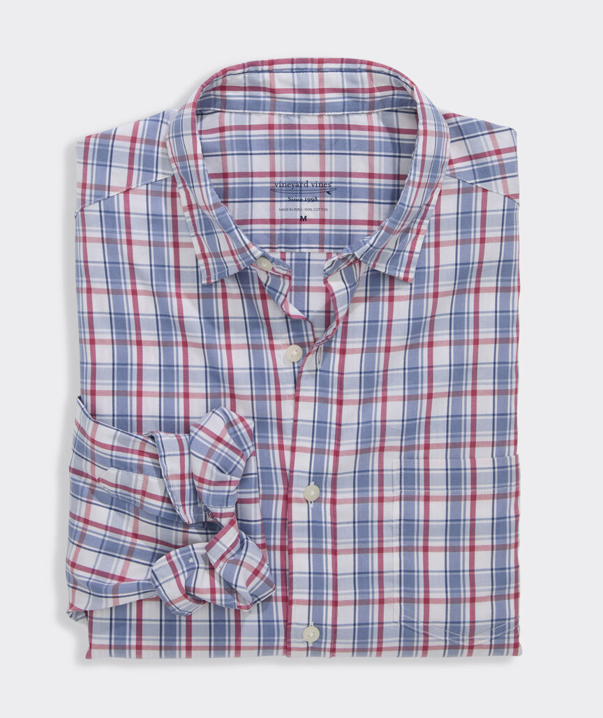 Performance Higgs Beach Plaid Sundown Shirt