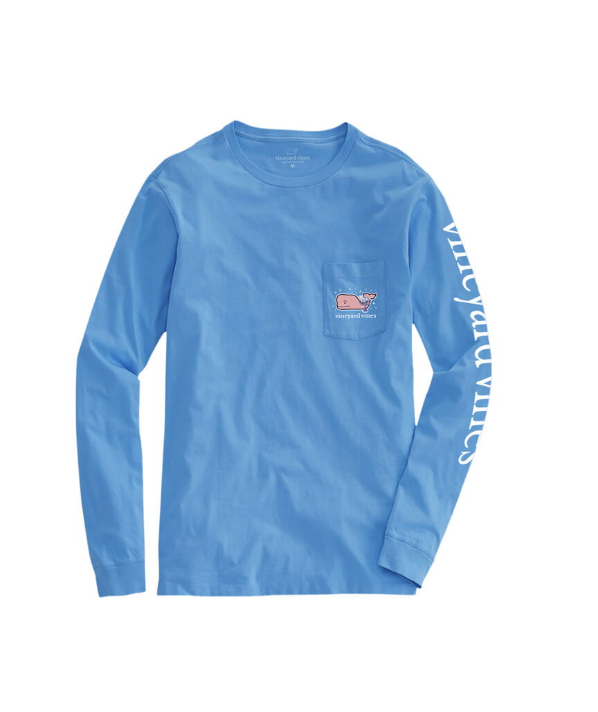 OUTLET Women's Hanukkah Whale Long-Sleeve Pocket Tee