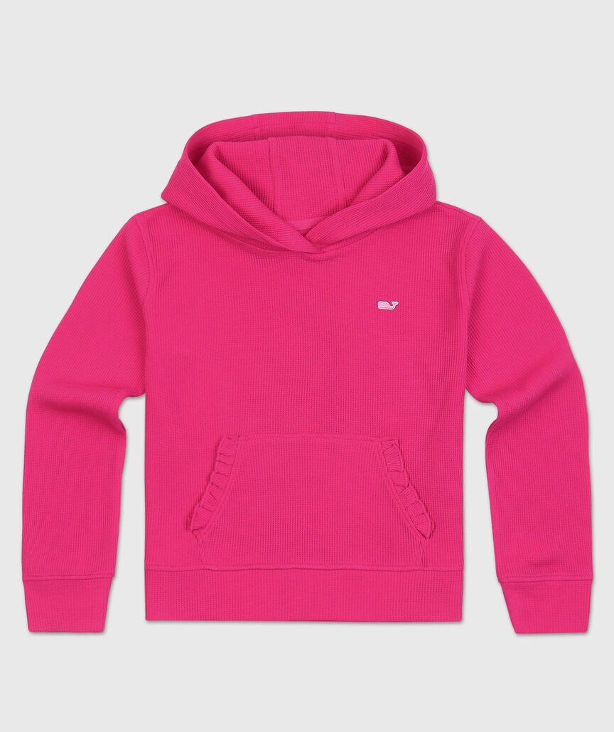 OUTLET Girls' Ruffle Waffle Hoodie