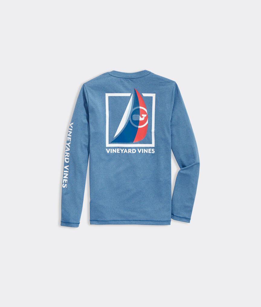 Boys' Smooth Sailing Long-Sleeve Harbor Performance Tee