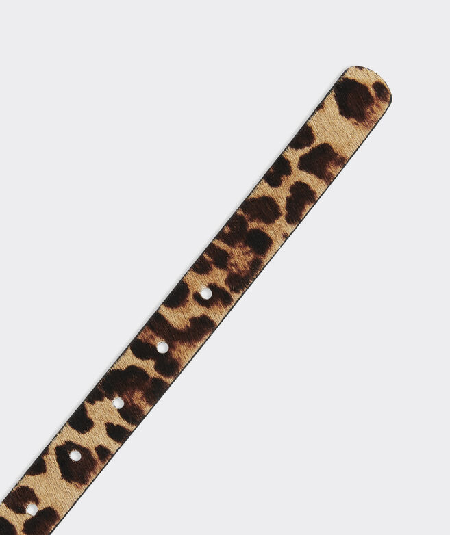 Cheetah Calf Hair Belt