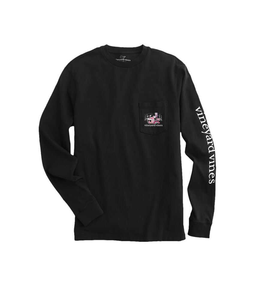 OUTLET Women's Mountain Ski Whale Long-Sleeve Pocket Tee