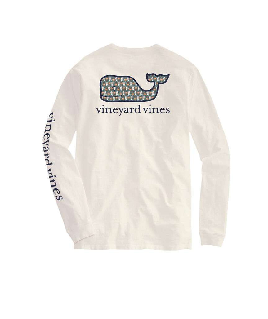 OUTLET Pumpkin Spice Whale Long-Sleeve Pocket Tee