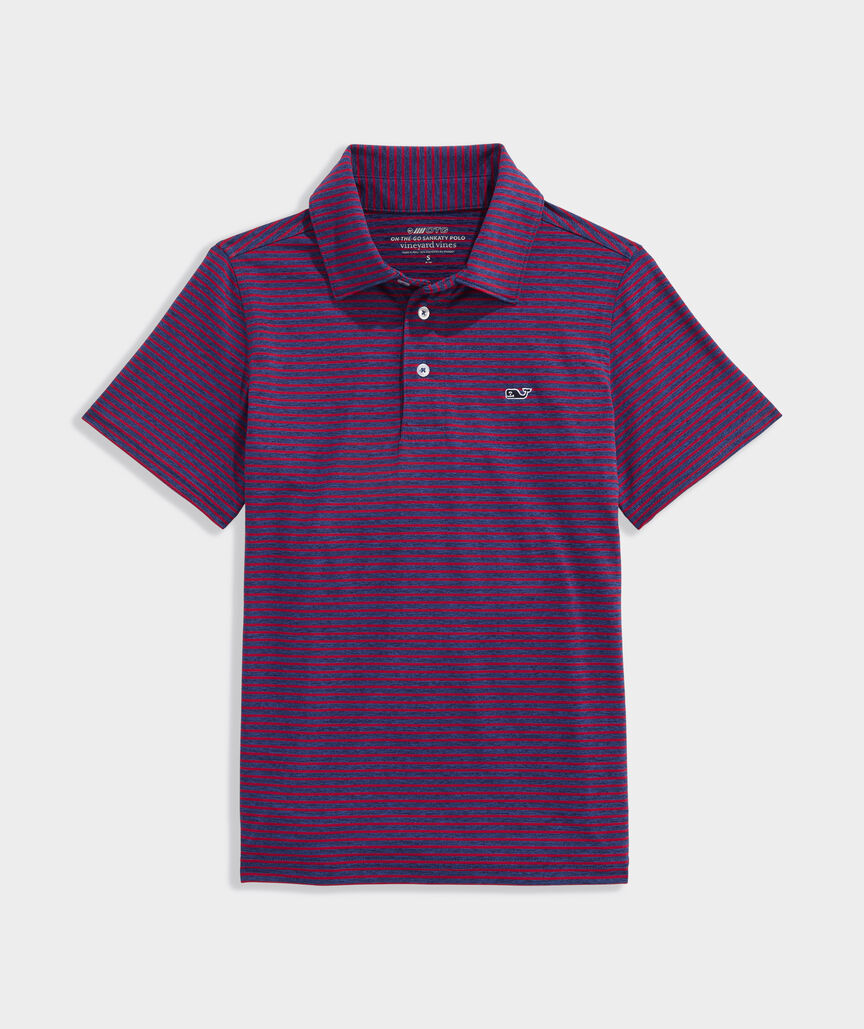 Boys' Performance Bradley Stripe Sankaty Polo