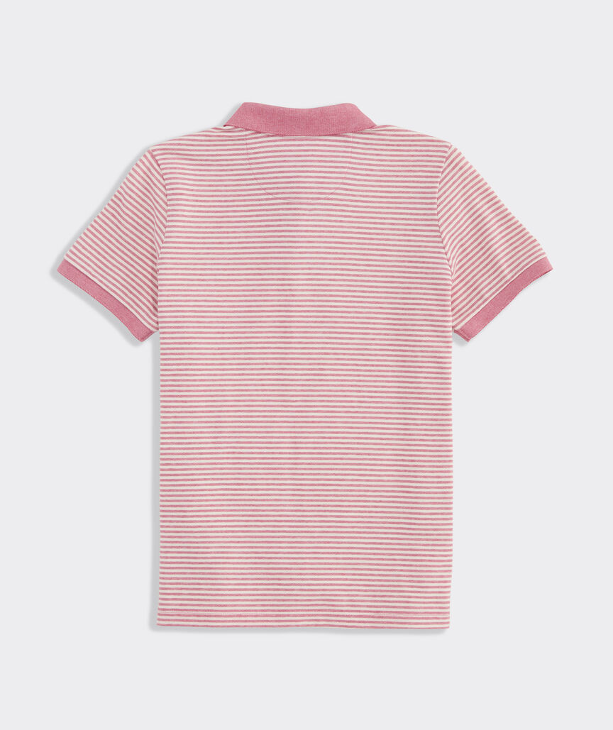 Boys' Striped Edgartown Pique Polo