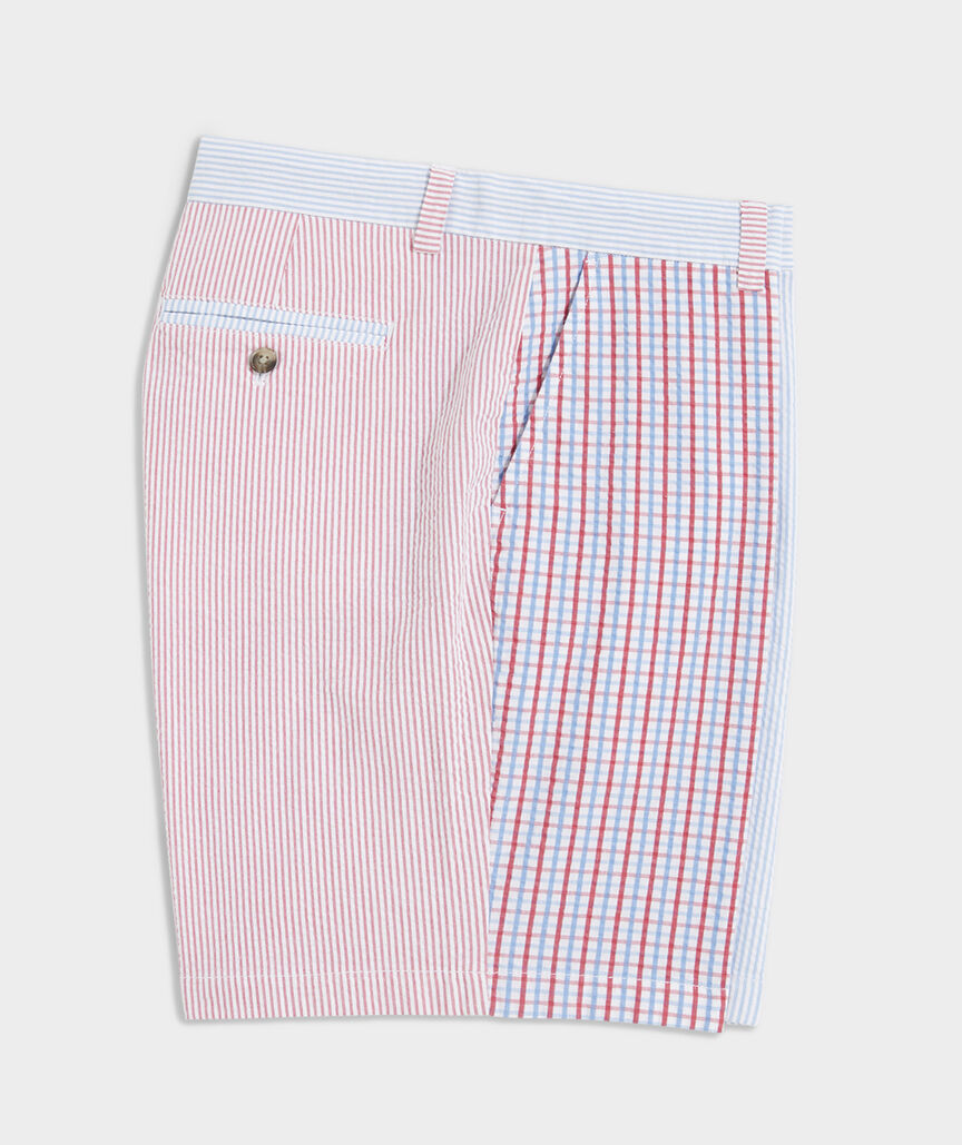 Seersucker Drawstring Shorts main image 1