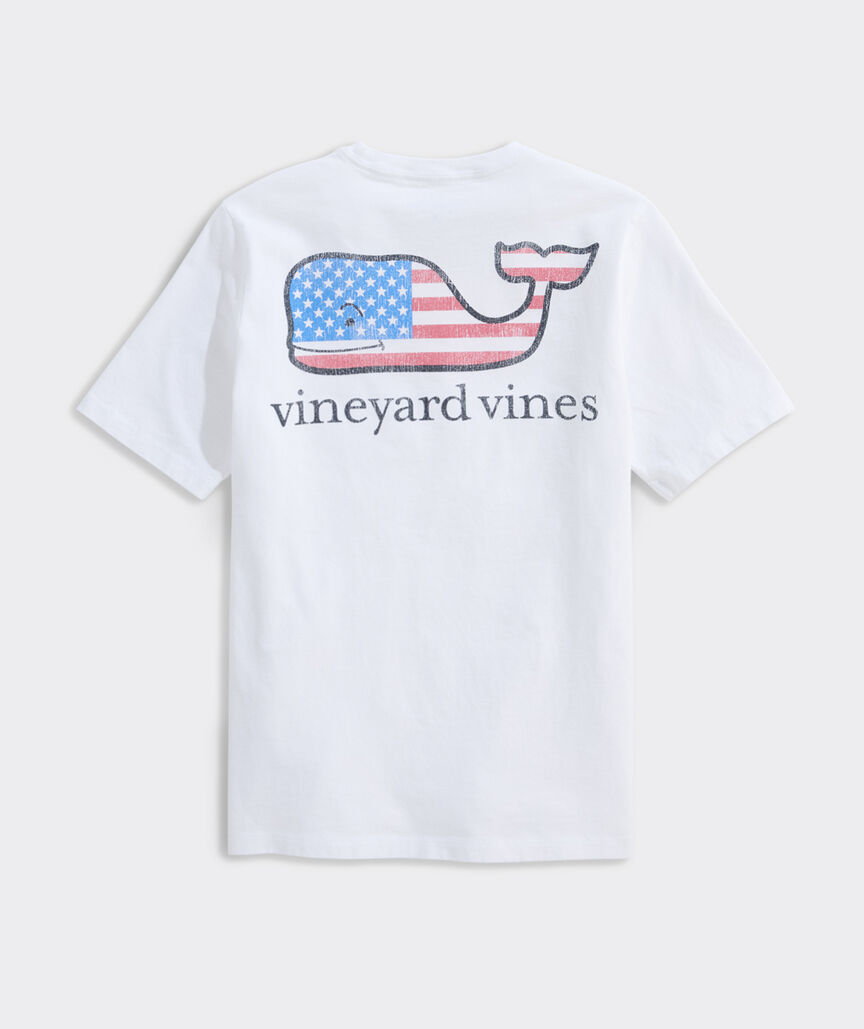 Boys' Flag Whale Short-Sleeve Pocket Tee