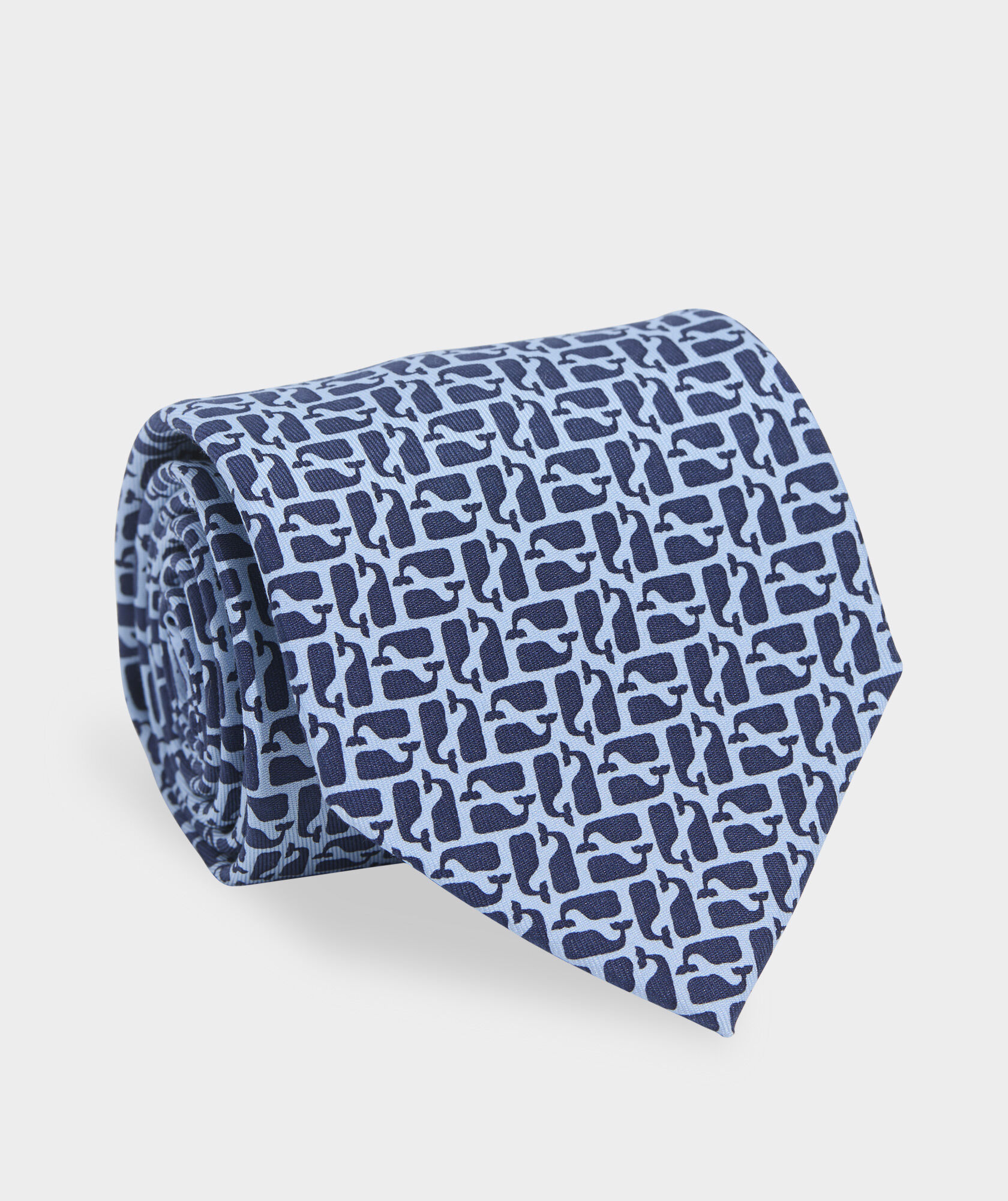 Puzzle Whale Silk Tie