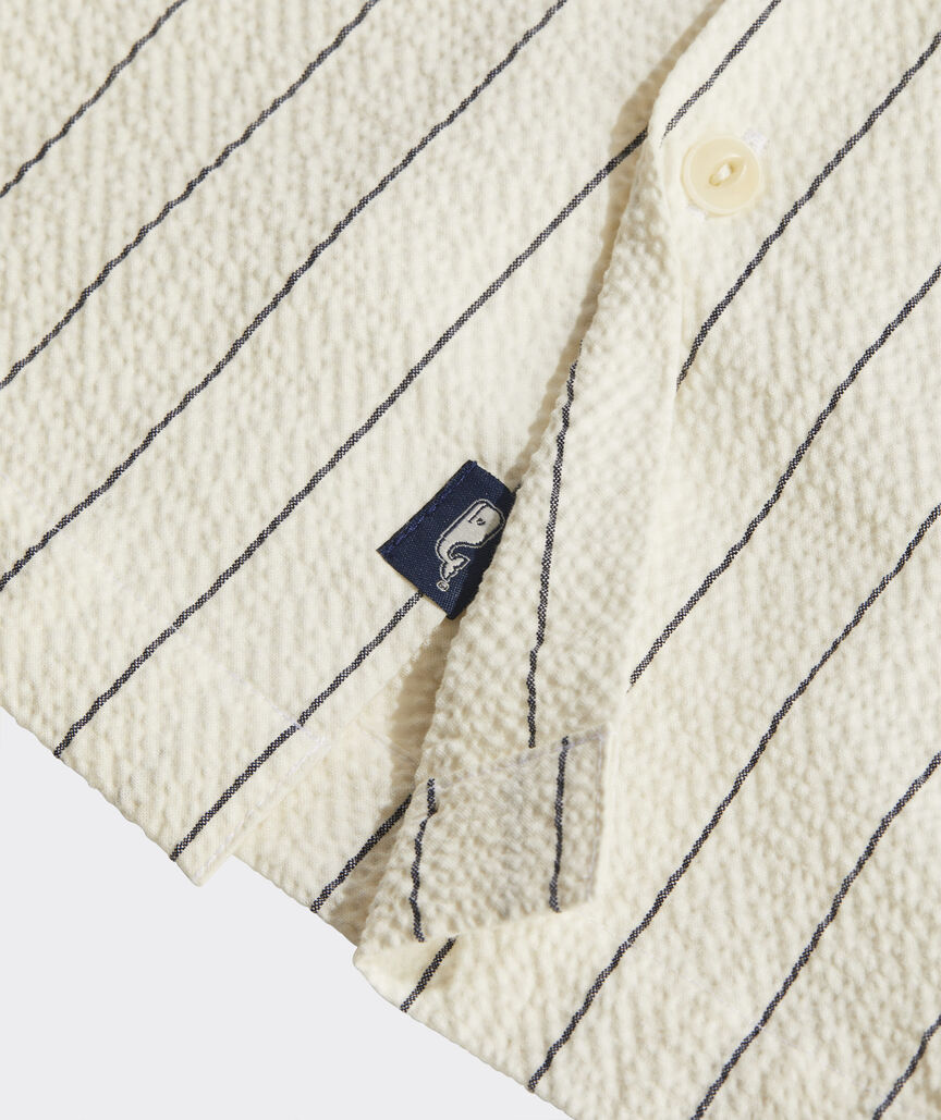 Kentucky Derby Short-Sleeve Seersucker Shirt