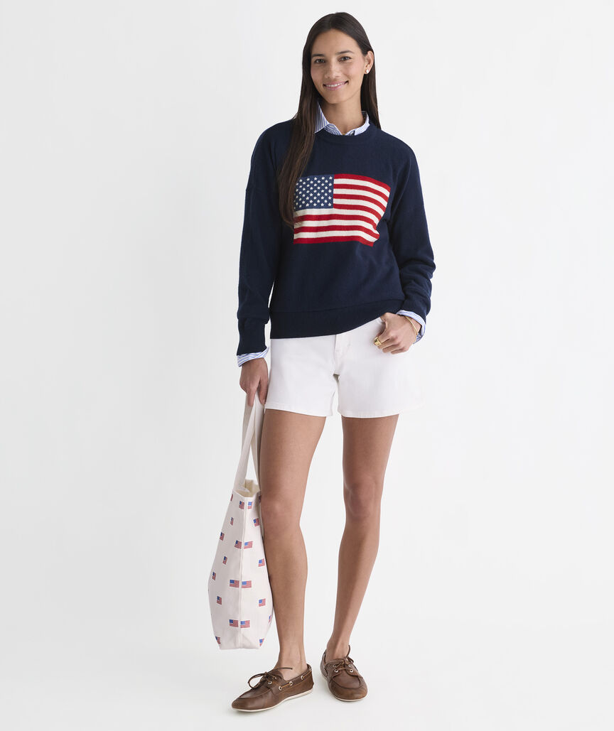 Seaspun Cashmere Americana Crewneck Sweater